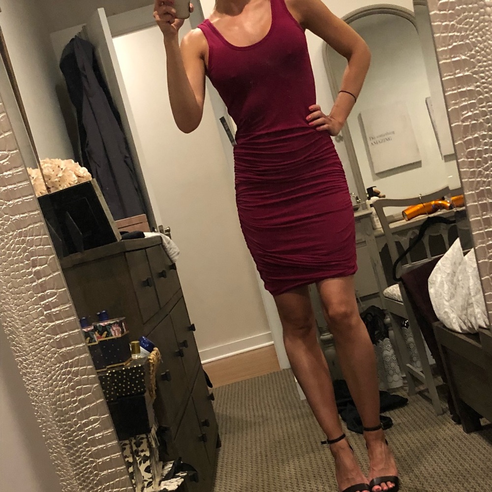 Express cotton dress Magenta